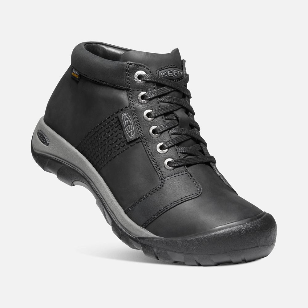 Botas de Zapatillas Keen Mexico Negros - Hombre Austin Waterproof - NB2703419